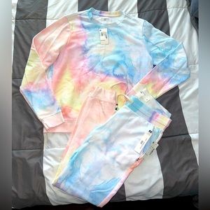 Sol Angels Watercolor Tie Dye Sweatsuit